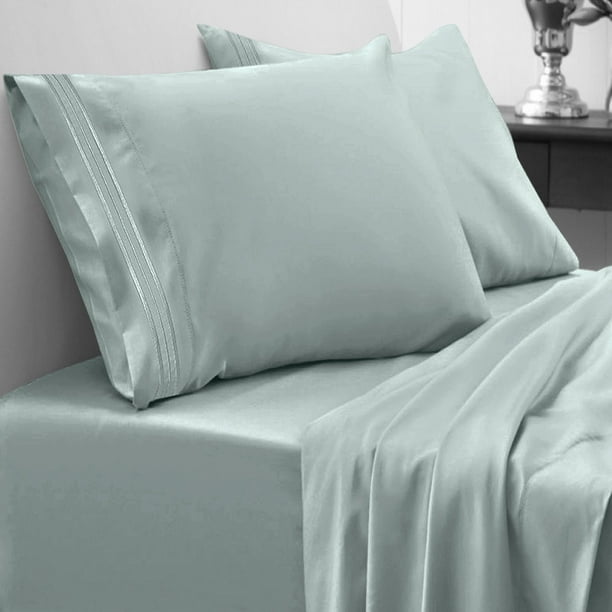Details about   1000 Thread Count Egyptian Cotton Deep Pocket Bedding Items Solid Short Queen 